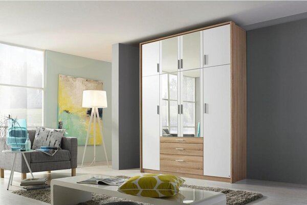 Modern Living Omara S Klasičnimi Vrati Hildesheim, Bela, Barva Hrasta