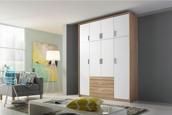 Modern Living Omara S Klasičnimi Vrati Hildesheim, Bela, Barva Hrasta