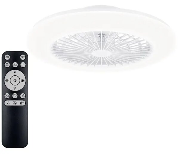 AMIGO PHILIPS LED stropni ventilator IR okrugla 25W+60W bijeli + dalj. upravljač 8720169260627