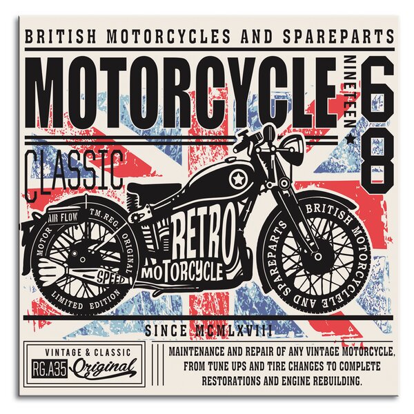 Stenska dekoracija British Motorcycles