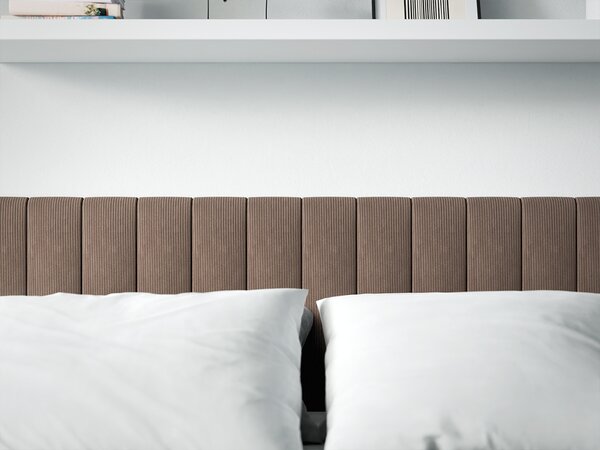 Oblazinjen stenski panel FRAME LINCOLN 15x60 cm Barva: Rjava