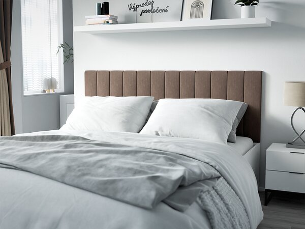 Oblazinjen stenski panel FRAME LINCOLN 15x60 cm Barva: Rjava