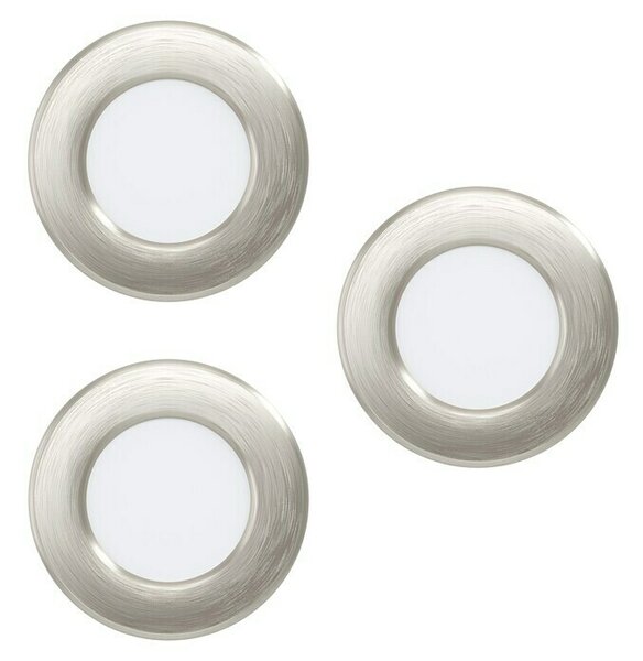 Eglo Fueva 5 LED vgradna svetilka (2,7 W, Nikelj mat barve, Toplo bela)