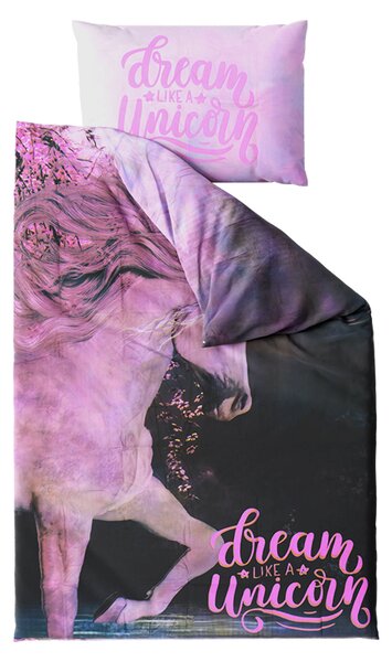 Otroška posteljnina MAGIC HORSE barvna Dimenzije posteljnine: 50 x 75 cm | 140 x 200 cm
