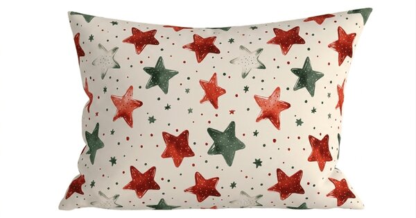 Prevleka za vzglavnik iz mikrovlaken COLORFUL STARS 50x70 cm, barvna
