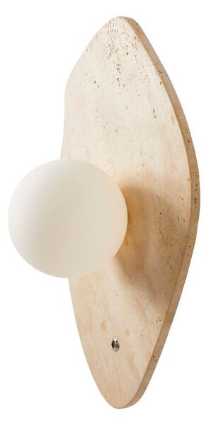 Bež lončena stenska svetilka ø 10 cm Hilde – Opviq lights