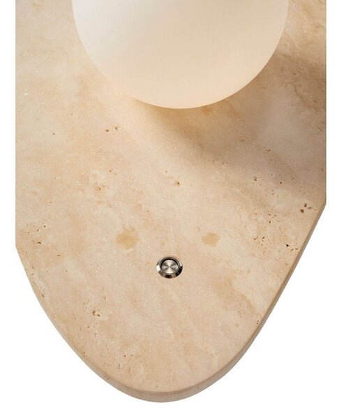 Bež lončena stenska svetilka ø 10 cm Hilde – Opviq lights