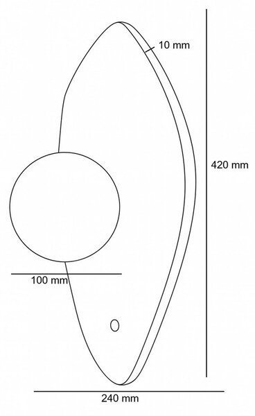 Bež lončena stenska svetilka ø 10 cm Hilde – Opviq lights
