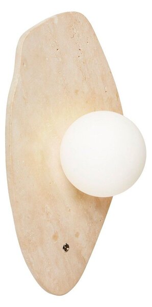 Bež lončena stenska svetilka ø 10 cm Hilde – Opviq lights