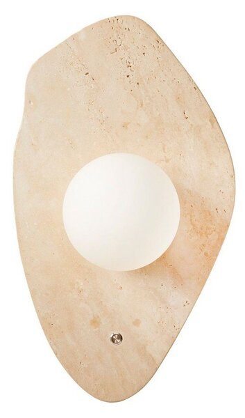 Bež lončena stenska svetilka ø 10 cm Hilde – Opviq lights