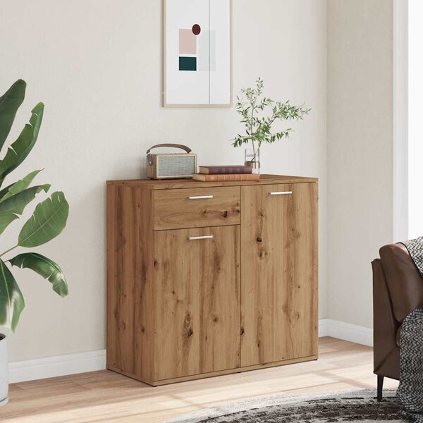 VidaXL Sideboard artisian hrast 80x36x75 cm konstruiran les