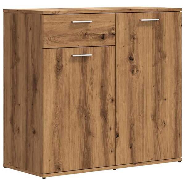 VidaXL Sideboard artisian hrast 80x36x75 cm konstruiran les