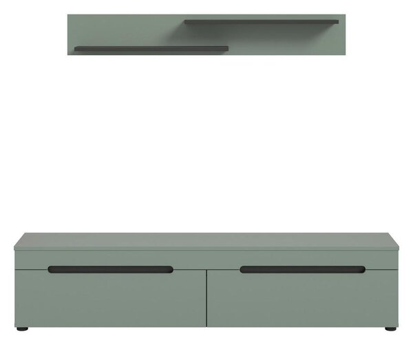 Livetastic Dnevni Regal Canu, Sivozelena, 2-Delni