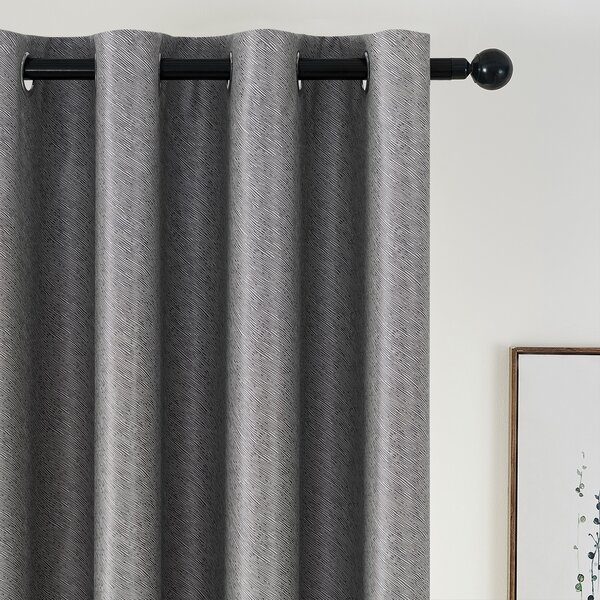 4Home Blackout zavesa Stripe siva , 150 x 250 cm