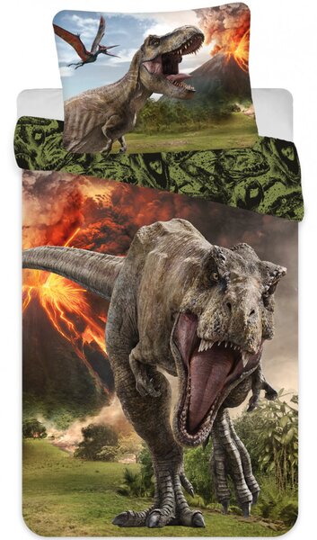 Otroška bombažna posteljnina JURASSIC WORLD VOLCANO, pisana Dimenzije posteljnine: 70 x 90 cm | 140 x 200 cm
