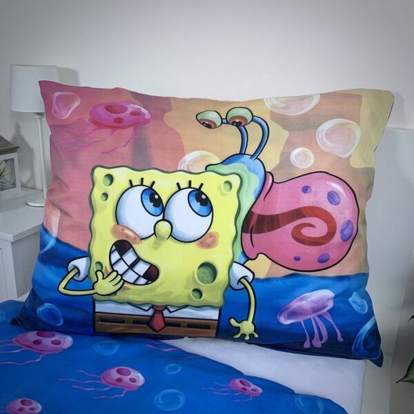 Otroška posteljnina iz mikrovlaken SPONGEBOB PARTY, pisana Dimenzije posteljnine: 70 x 90 cm | 140 x 200 cm