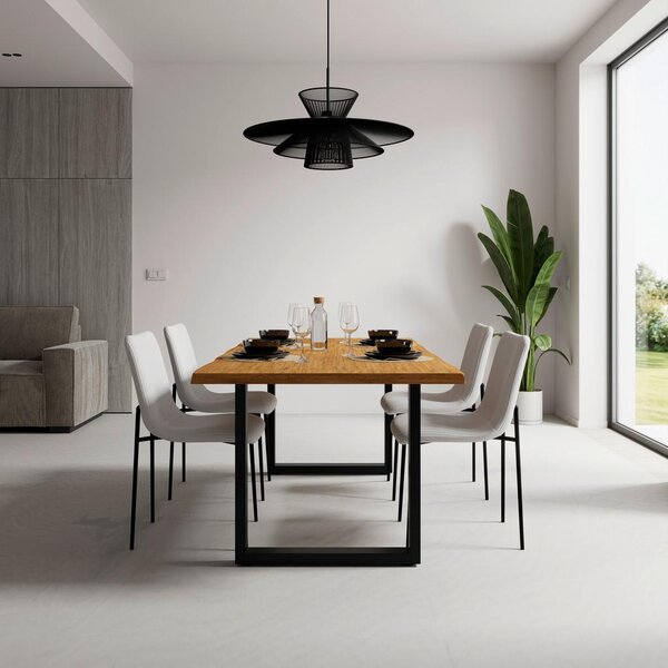 Bessagi Home Jedilna Miza Yola, Barva Hrasta, 200x100