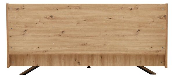 Bessagi Home Oblazinjena Postelja Dormio, Hrast, Rjava, 180x200 Cm