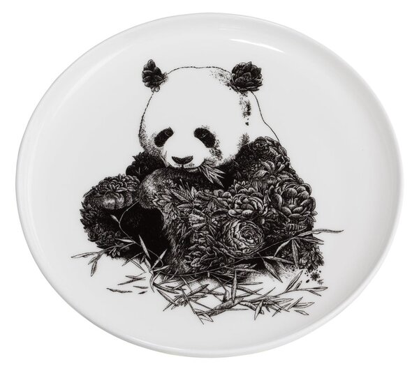 Bel porcelanast krožnik Maxwell & Williams Marini Ferlazzo Panda, ø 20 cm