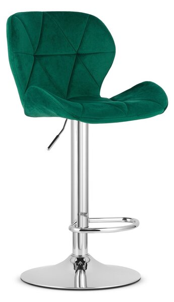 Barski stol WEST VELVET, zelena