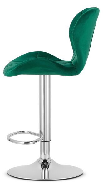 Barski stol WEST VELVET, zelena