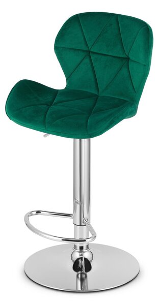Barski stol WEST VELVET, zelena