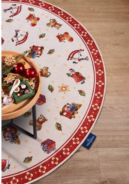 Rdeča okrogla preproga z božičnim motivom ø 150 cm Red Christmas – Villeroy&Boch