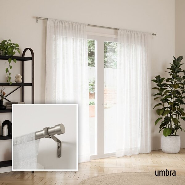 Karnisa iz nerjavečega jekla z nastavljivo dolžino 168 - 305 cm Cappa – Umbra