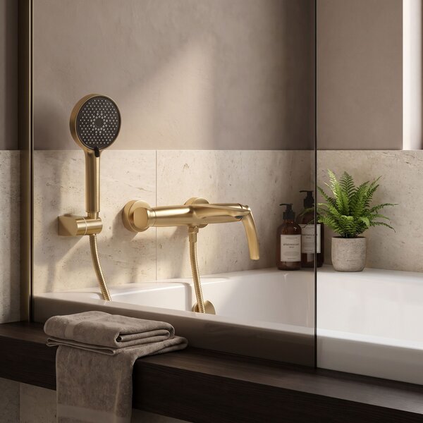 Kopalniška armatura PREMIUM Rea Como Brush Gold