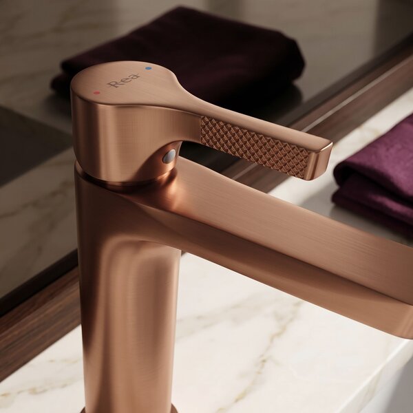 Mešalnik za umivalnik PREMIUM REA Maxim Brush Copper Low