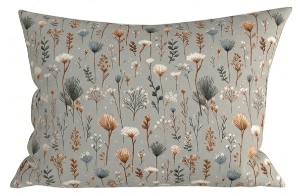 Prevleka za vzglavnik iz mikrovlaken BOTANIC FIELD 70x90 cm, siva