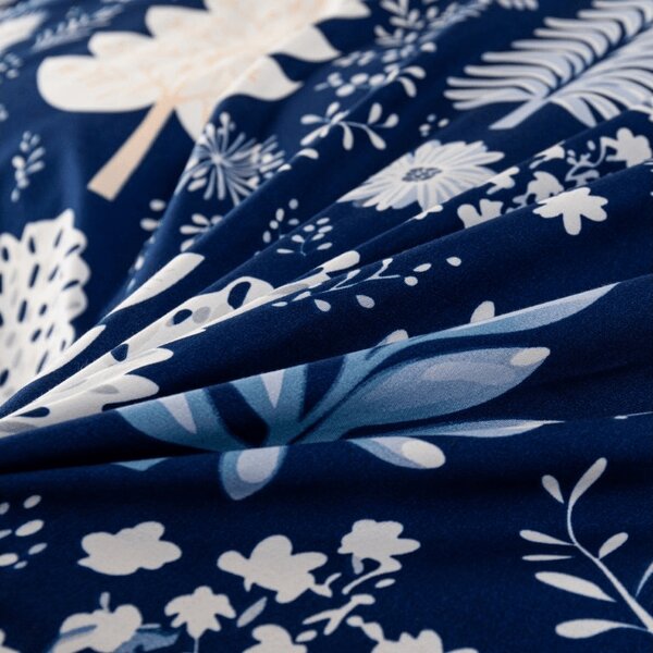 Posteljnina iz mikrovlaken INDIGO BLOOM modra Dimenzije posteljnine: 2 kom 70 x 90 cm | 200 x 220 cm