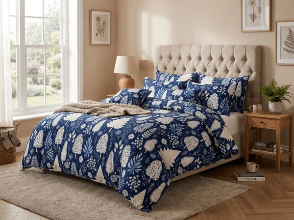Posteljnina iz mikrovlaken INDIGO BLOOM modra Dimenzije posteljnine: 2 kom 70 x 90 cm | 200 x 220 cm