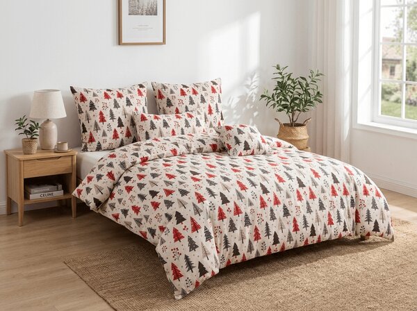Posteljnina iz mikrovlaken MERRY TREE barvna Dimenzije posteljnine: 2 kom 70 x 90 cm | 200 x 220 cm