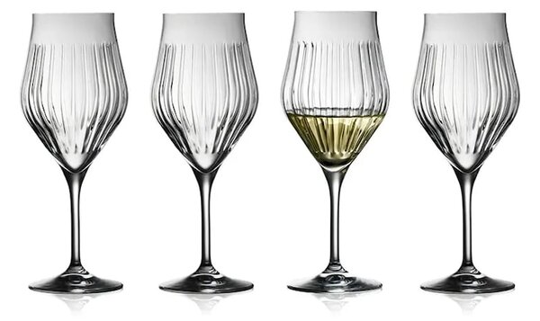 Lyngby Glas komplet kozarcev na peclju za vino iz kristalnega stekla 550 ml
