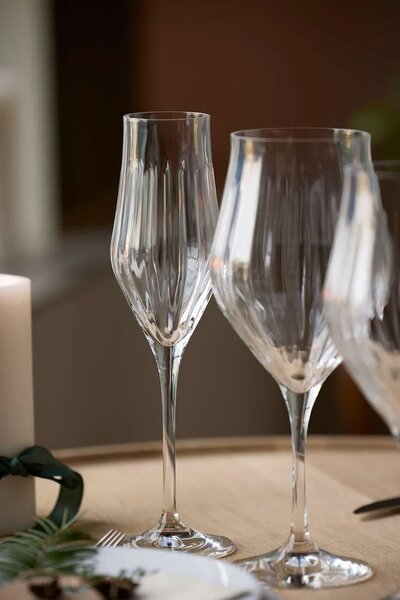 Lyngby Glas komplet kozarcev na peclju za vino iz kristalnega stekla 550 ml