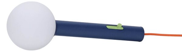 Hübsch LED-stenna svetilka Talk, modra/oranžna, dolžina 30 cm, železo/steklo, zatemnjen, Modra, Dnevna soba / jedilnica, Kovina, Sodobni