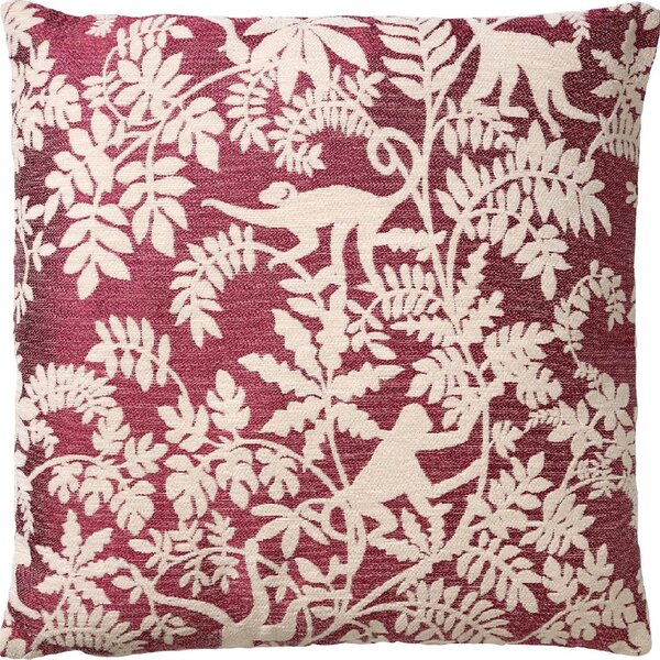 Okrasna prevleka za blazino ABU MERLOT 45x45 cm, vinsko rdeča