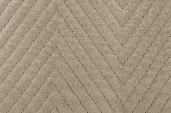 Bež žametni pregrinjalo za posteljo ARROW VELVET Dimenzije: 200 x 220 cm