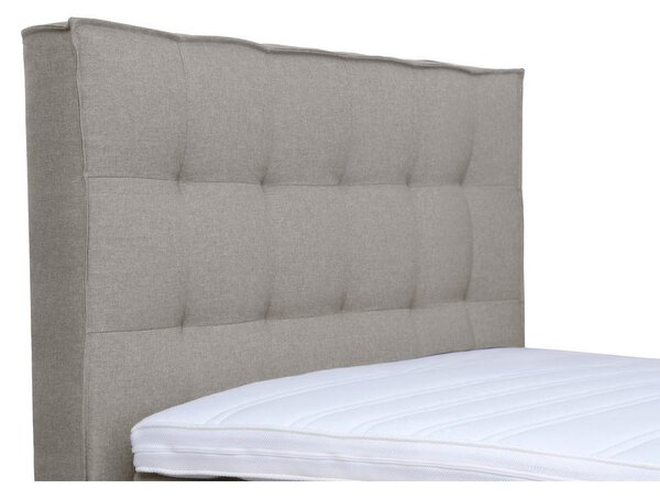 BOXSPRING POSTELJA 120 cm x 200 cm , tekstil siva