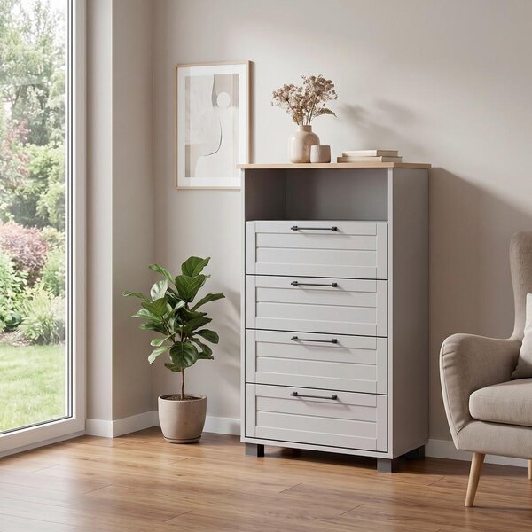 MID.YOU Visoka Komoda Jelda, Platinasta Barva