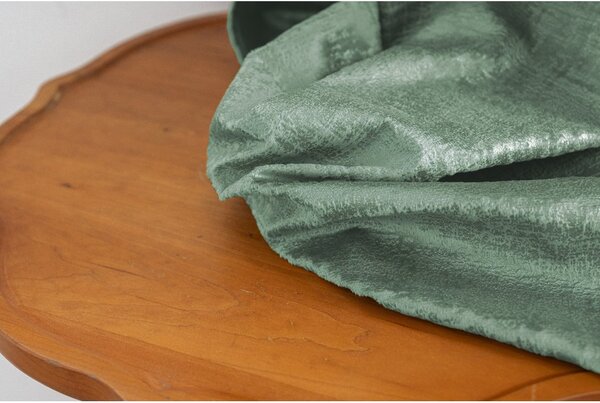 Zatemnitvena zavesa LOOM VELVET 140x250 cm, zelena Za obesiti: Trak za nabiranje