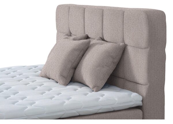BOXSPRING POSTELJA 120 cm x 200 cm , tekstil bež