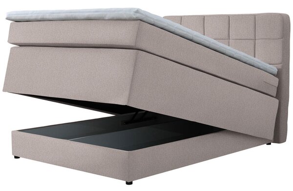 BOXSPRING POSTELJA 120 cm x 200 cm , tekstil bež