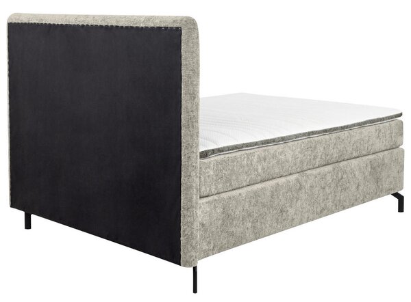 BOXSPRING POSTELJA 140 cm x 200 cm , tekstil bež