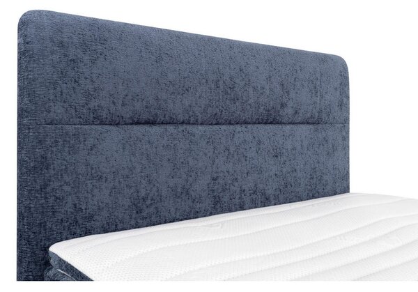 BOXSPRING POSTELJA 140 cm x 200 cm , tekstil modra