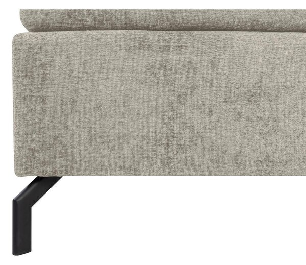 BOXSPRING POSTELJA 140 cm x 200 cm , tekstil svetlo siva