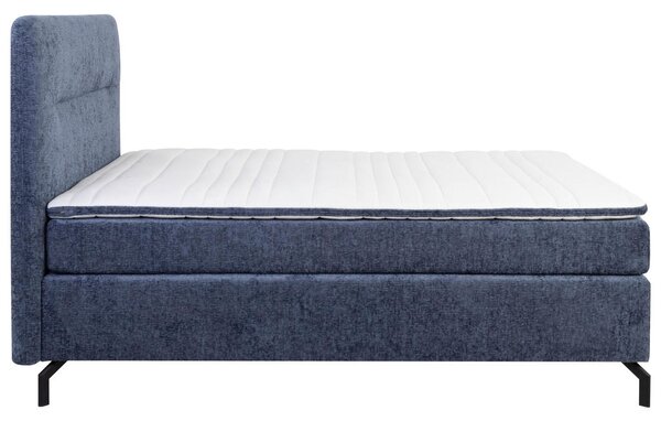 BOXSPRING POSTELJA 140 cm x 200 cm , tekstil modra