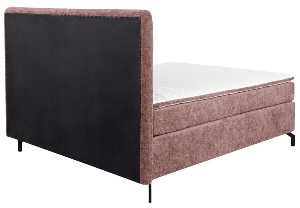 BOXSPRING POSTELJA 160 cm x 200 cm , tekstil vinsko rdeča