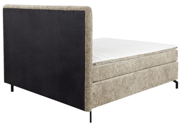 BOXSPRING POSTELJA 160 cm x 200 cm , tekstil svetlo rjava
